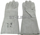 Перчатки-краги для сварщика пятипалые серые - st-e.info - Шадринск
