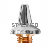 Сопло двойное хромированное 3D д.3,5 мм арт.120GJT0235 - st-e.info - Шадринск