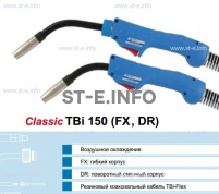 Горелка для полуавтоматической сварки TBi 240-blue-ESG, длина 5 метров - st-e.info - Шадринск