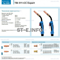 Горелка для полуавтоматической сваркиTBi 511-CC Expert, длина 5 m. - st-e.info - Шадринск