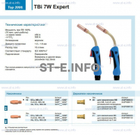 Горелка для полуавтоматической сварки TBi  7W Expert, длина 5 m. - st-e.info - Шадринск