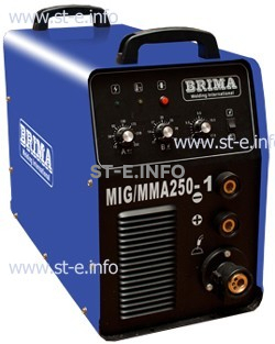 Сварочный инверторный полуавтомат BRIMA MIG/MMA 250-1 (220) - st-e.info - Шадринск